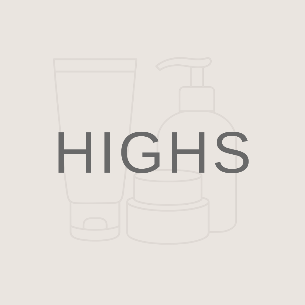 Highs hand and foot care products including moisturizers, scrubs, oils, and repair treatments for salon services and daily self-care.
