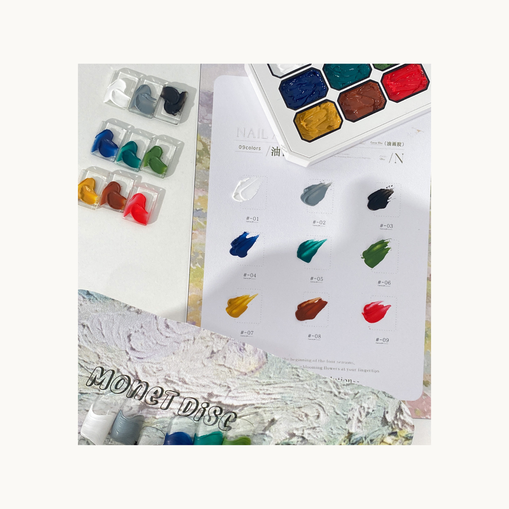 QINGYOU Monet Disc 04 ultramarine blue solid art gel for painting and texture designs