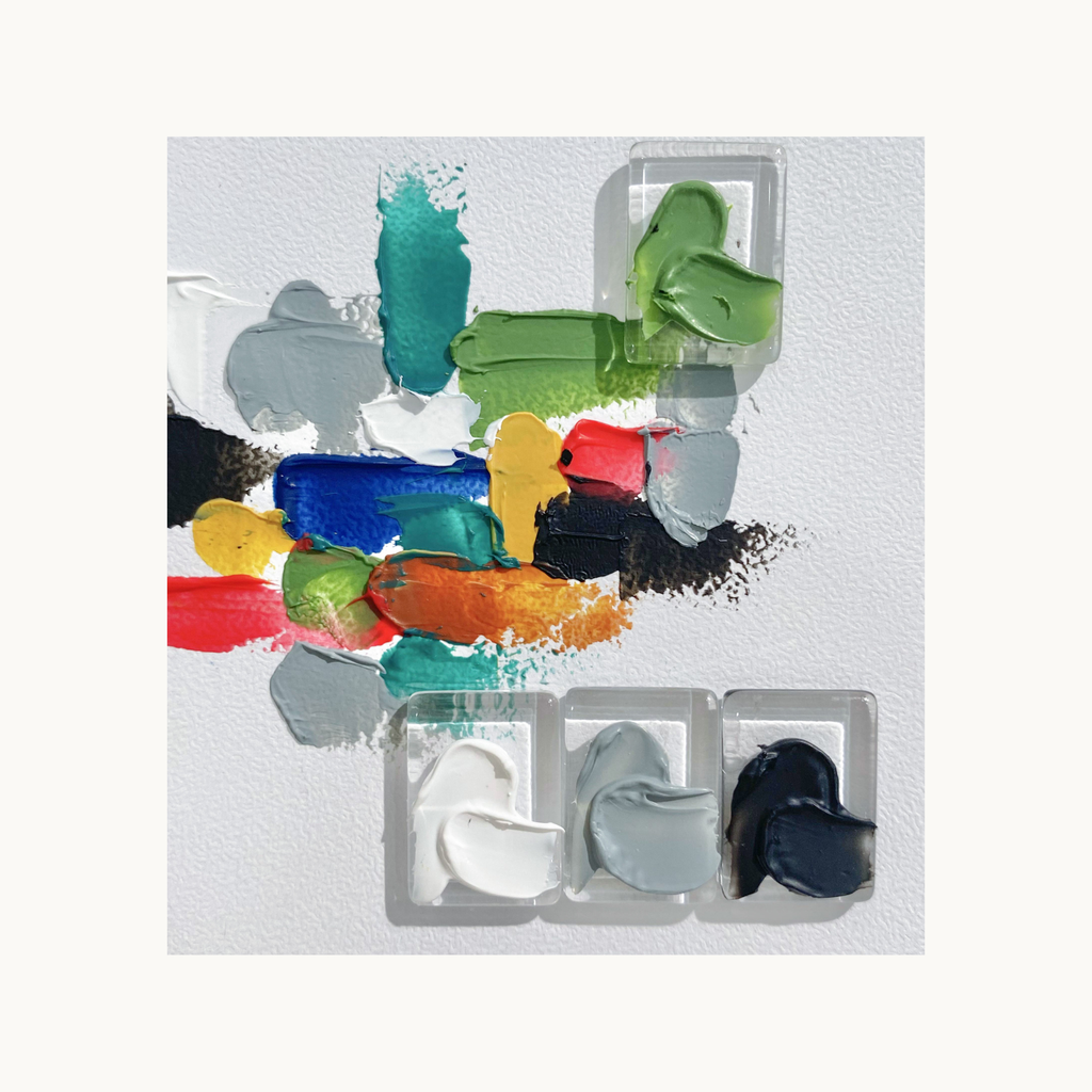 QINGYOU Monet Disc 06 forest green sculpting gel for oil-paint style nail art