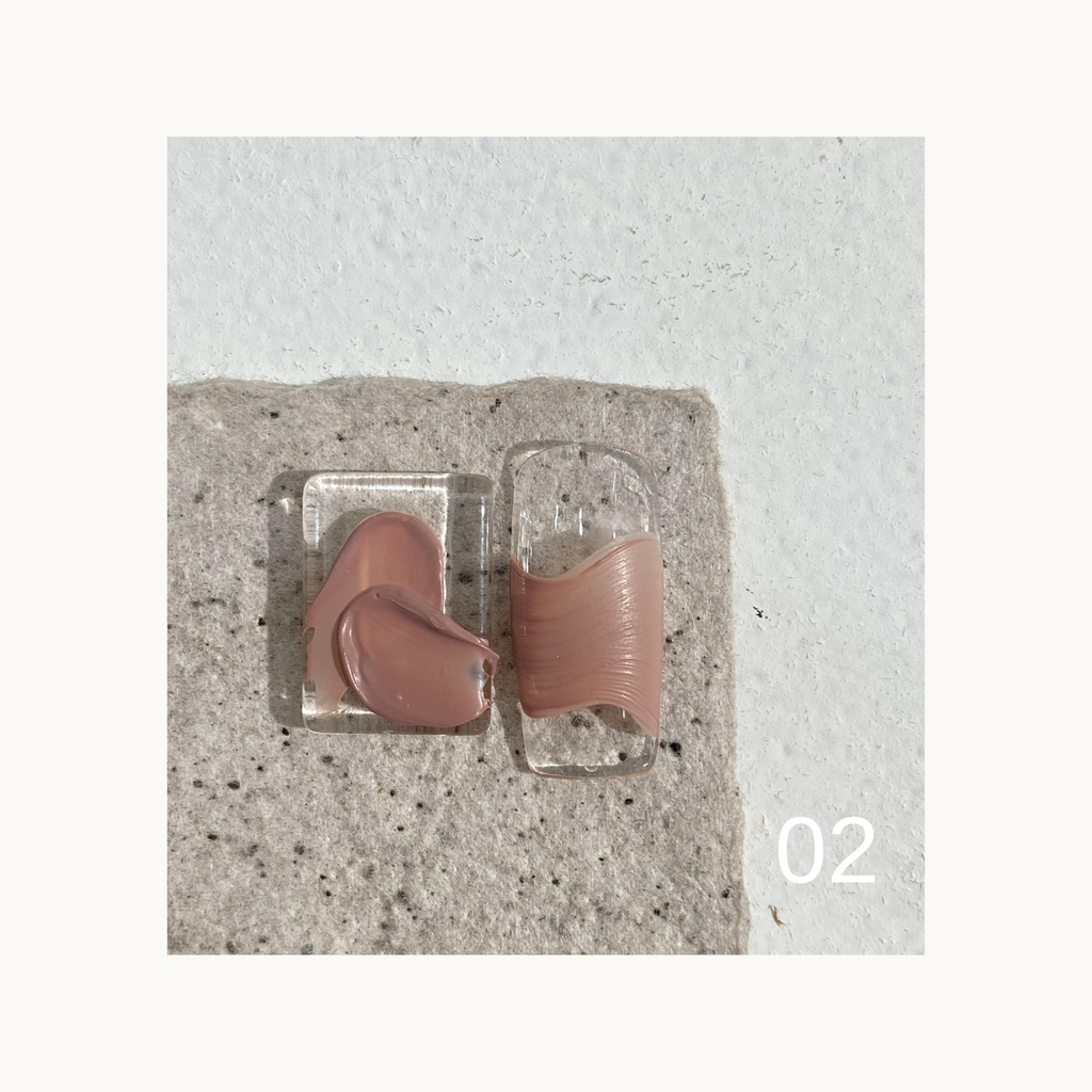 Shade 02 dusty rose solid creamy gel for textured and sculpted nail art