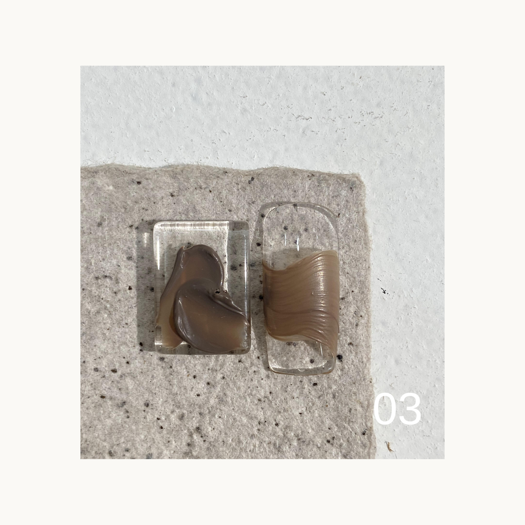 Shade 03 mocha brown solid art gel for sculpting and oil-painting-style nails