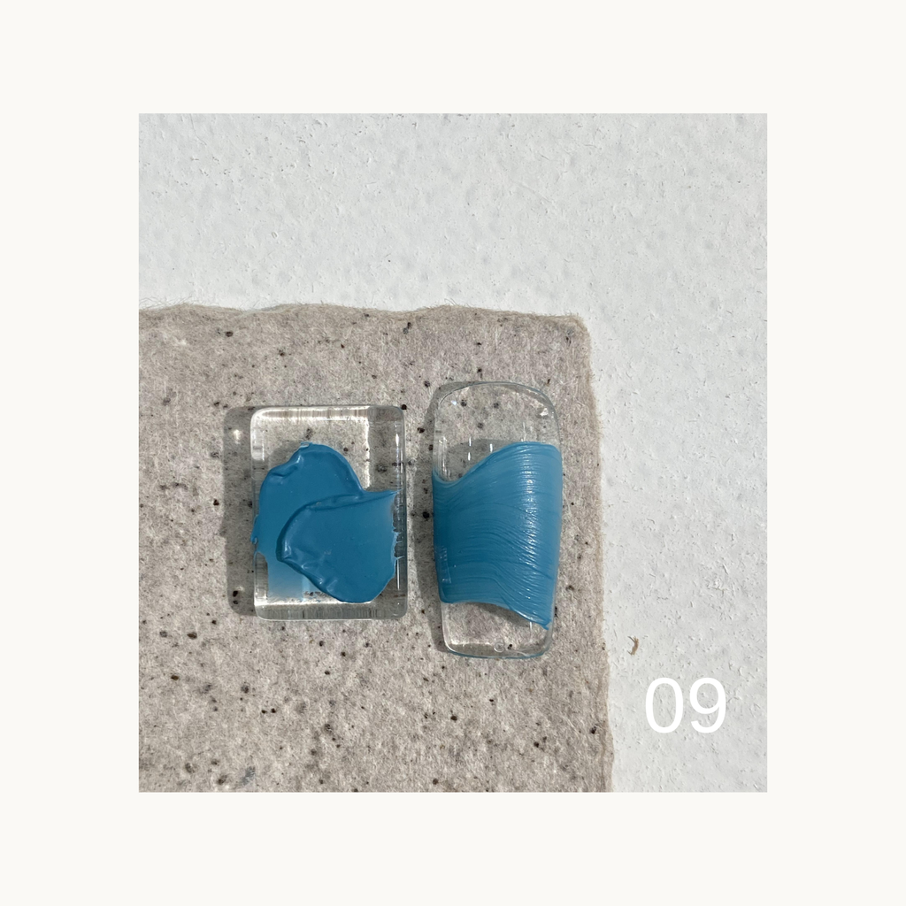Shade 09 lake blue solid texture gel for bold oil-painting-style nail creations