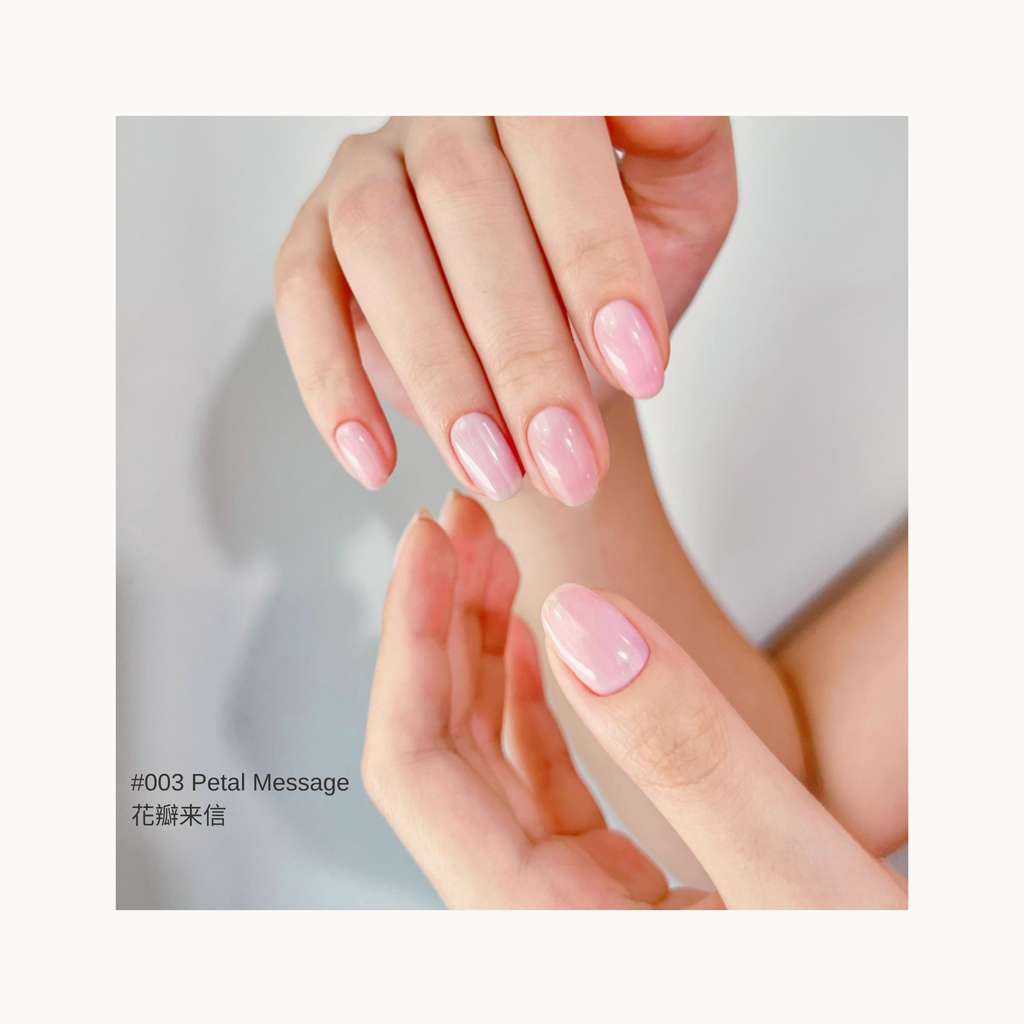 Soft petal-pink translucent gel polish – MODING 003 Petal Message