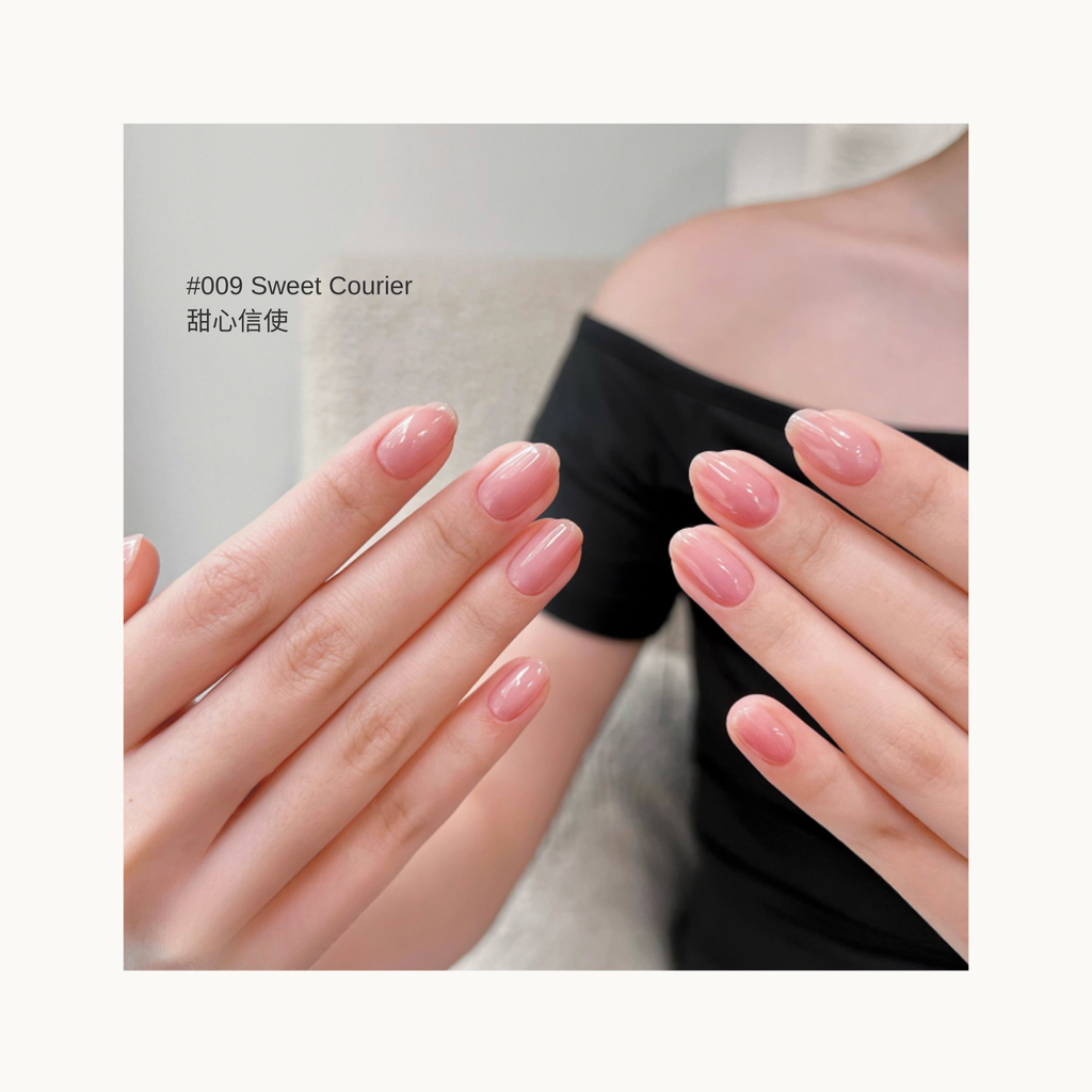 Soft peach-rose nude manicure – MODING 009 Sweet Courier
