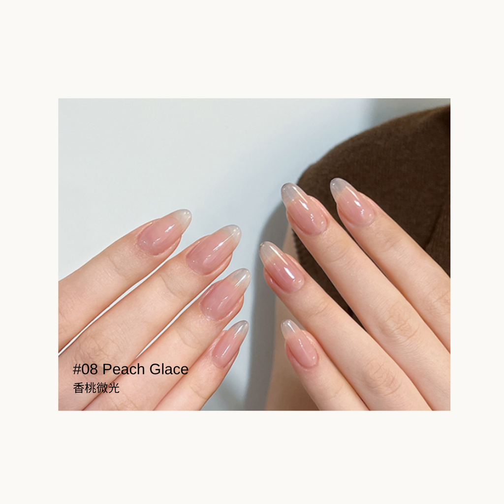 MODING 08 Peach Glace translucent peach-toned gel