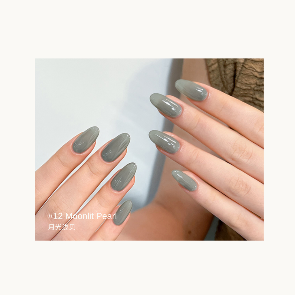 MODING 12 Moonlit Pearl milky pearl-white gel