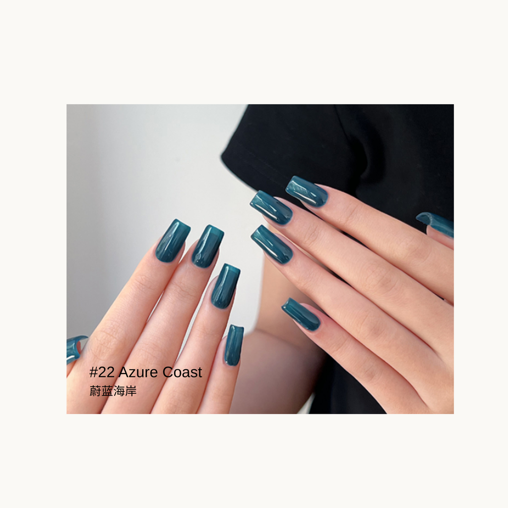 MODING 22 Azure Coast bright sea-blue gel polish