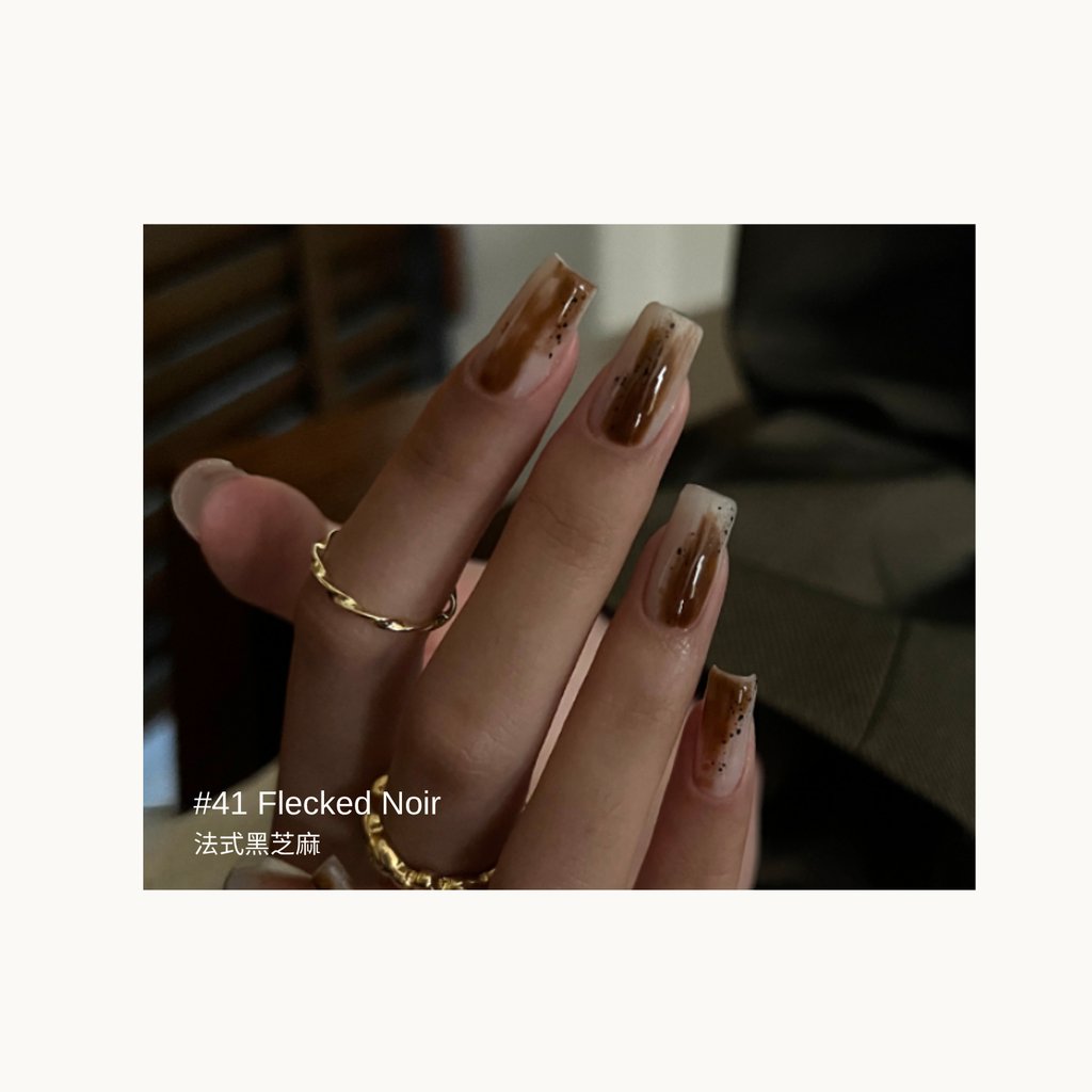 MODING 41 Flecked Noir black-speckled texture gel