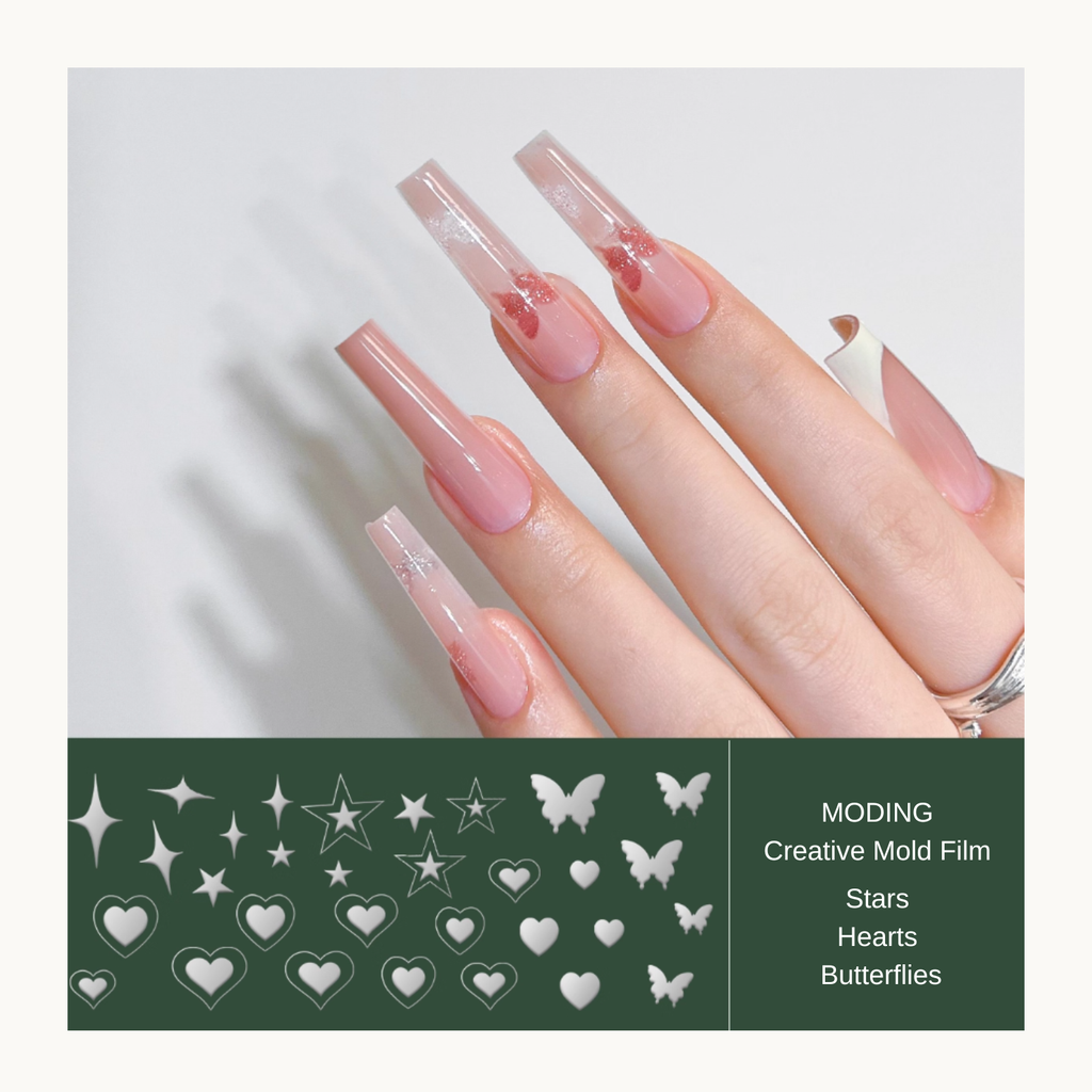 MODING Creative Mold Film – Stars, Hearts, Butterflies for Nail Art