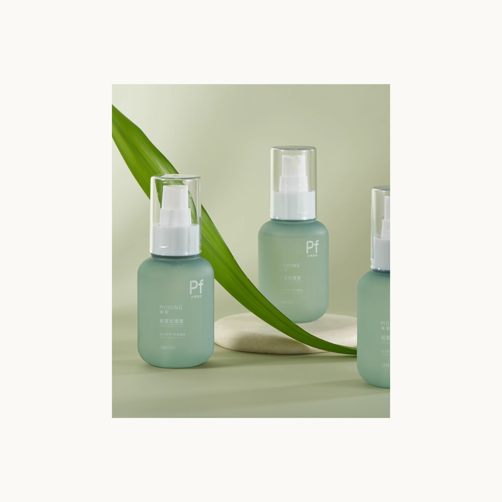 MODING cuticle softener prep liquid displayed in a natural nail care setting