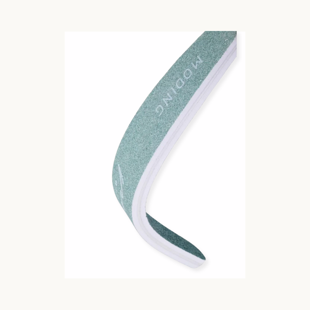 MODING flexible nail file showing bendable design for smooth nail shaping and control