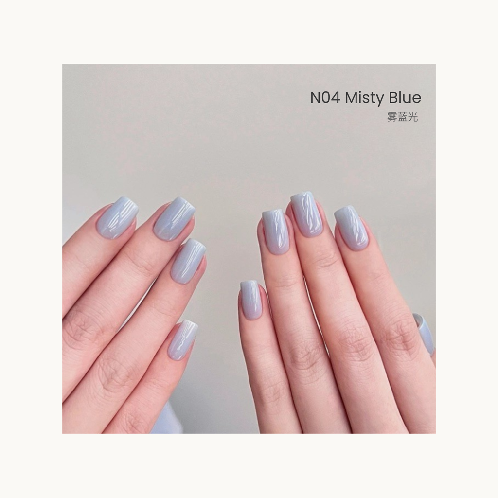 The HEMA-free,TPO-free,and TMPTA-free gel brand Moding South of France Vacation Collection Swatches of light nude shades from Moding French Collection, perfect for soft neutral manicures.