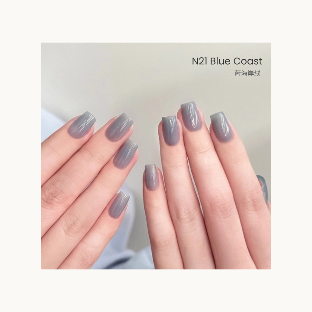 The HEMA-free,TPO-free,and TMPTA-free gel brand Moding South of France Vacation Collection Mid-tone warm shades of Moding nail gel, inspired by Mediterranean sunsets.