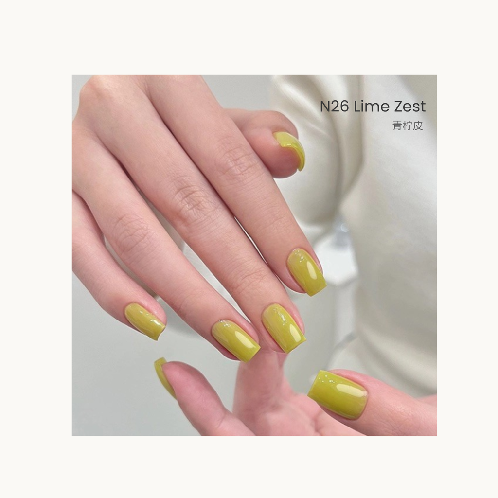 The HEMA-free,TPO-free,and TMPTA-free gel brand Moding South of France Vacation Collection Cool pastel blue and green nail gel shades from Moding French Collection.