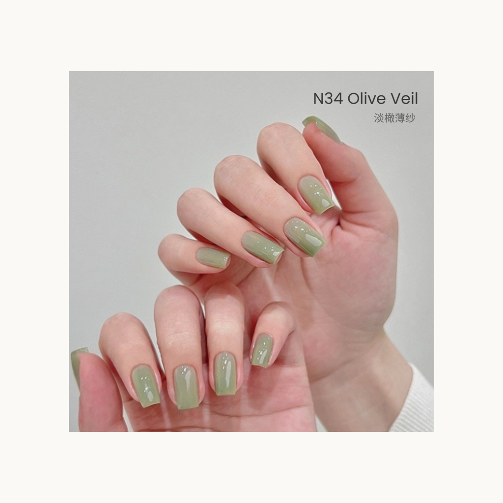 The HEMA-free,TPO-free,and TMPTA-free gel brand Moding South of France Vacation Collection Cool pastel blue and green nail gel shades from Moding French Collection.