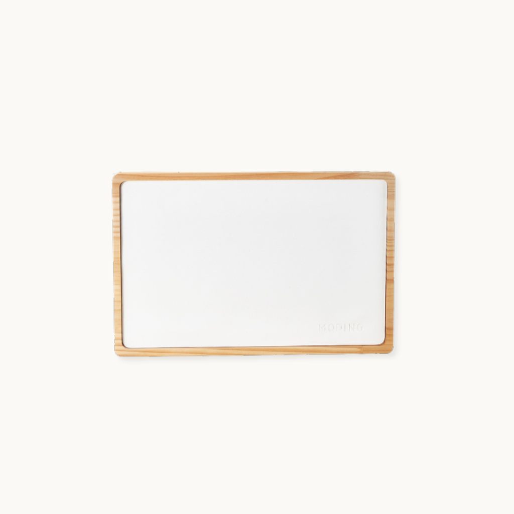 MODING wooden display tray for nail art organization with clean white surface