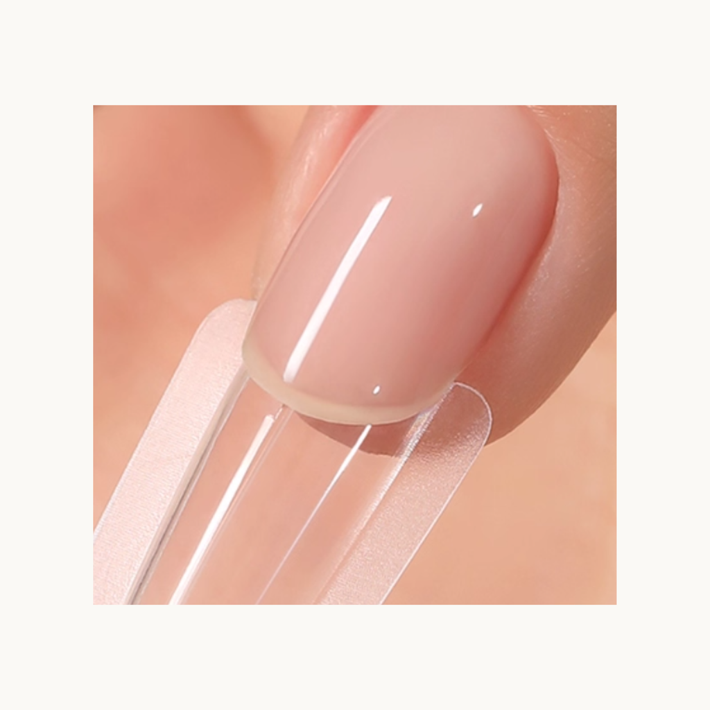 Mr Nail W555 long coffin dual nail form fitting demonstration showing natural nail alignment