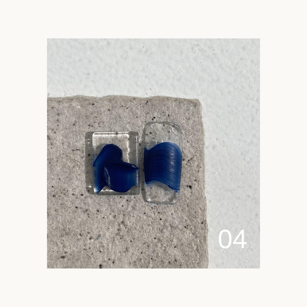 QINGYOU Monet Disc 04 Cobalt Blue highly pigmented solid gel for nail art