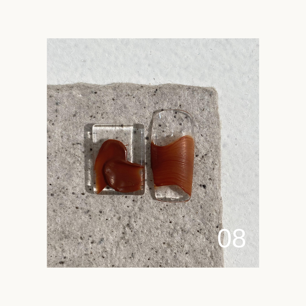 QINGYOU Monet Disc 08 Warm Caramel Brown solid creamy gel for textured strokes