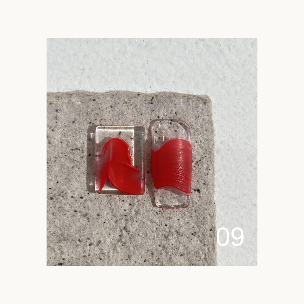 QINGYOU Monet Disc 09 Monet Red oil painting gel for 3D and artistic nail designs