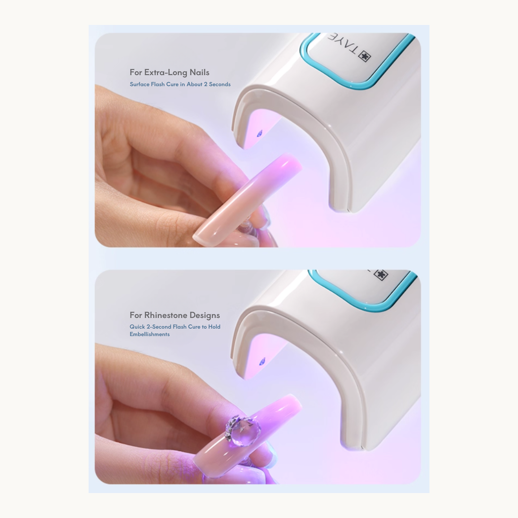 TAYE P139 flash-curing lamp for extra-long nails and rhinestone nail art in about 2 seconds